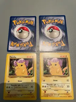1 Pikachu Pokemon Card Base Set 58/102 Yellow Cheeks NM/LP FAST FREE SHIPPING! - Image 2