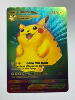 Pokemon Pikachu VMAX RAINBOW DISPLAY Card MINT CONDITION - Image 1