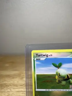 Turtwig 77/100 Common Reverse Holo Platinum Stamped 2008 Pokemon Card TCG 60 HP - Image 2