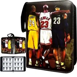 Basketball Card Binder, Trading Card Binder 9 Pocket with 50 Removable Sleeve... - Image 1