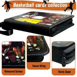 Basketball Card Binder, Trading Card Binder 9 Pocket with 50 Removable Sleeve... - Image 2