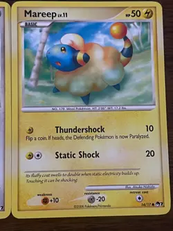 Pokemon TCG Pop Series 7 2 Card Lot Non-Holo Stantler Mareep LP-NM - Image 4