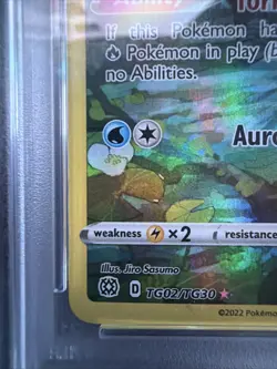 Vaporeon TG02/TG30 Swsh09 Trainer Gallery Holo Card Brilliant Stars PSA 10 - Image 4