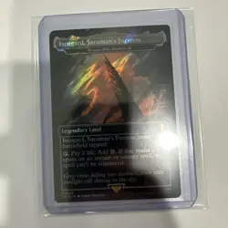Isengard, Saruman’s Fortress 0389 Surge Foil NM Pack Fresh LTR Realms and Relics - Image 1
