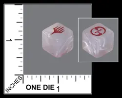 Planechase Planar Die - Commander: March of the Machine - White (MTG Dice) Bran - Image 1