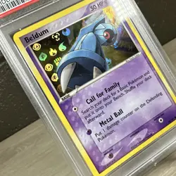 Pokemon Beldum EX Hidden Legends Reverse Holo #54 PSA 8 Near Mint - Mint - Image 2