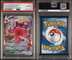 2021 POKEMON SWORD & SHIELD FUSION STRIKE SECRET FULL ART/GENGAR VMAX PSA 10 - Image 3