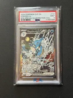 2024 POKEMON SVP BLACK STAR PROMO SFA SPECIAL ILLUSTRATION #131 KINGDRA EX PSA 9 - Image 1
