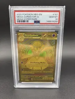 2025 POKEMON MEG EN-MEGA EVOLUTION MEGA HYPER RARE #187 MEGA GARDEVOIR EX PSA 10 - Image 1