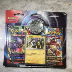 Pokemon Mega Evolution and Phantasmal Flames Booster Pack w/ Raikou Promo & Coin - Image 1