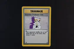 Imposter Professor Oak 73/102 Non Holo Pokemon Card Base Set 1 Moderate Play - Image 1