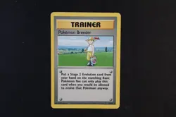 Pokemon Breeder 76/102 Non Holo Rare Pokemon TCG Card Base Set 1 Moderate Play - Image 1