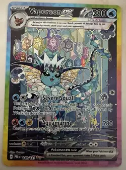 Pokemon Vaporeon ex Tera Holo 149/131 2 Cards English PRE EN Standard TCG - Image 1