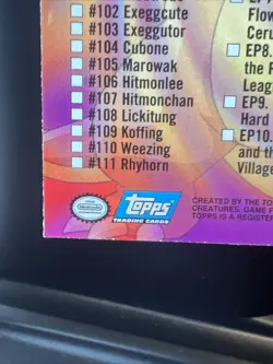 LP Pokemon Tv Animation Edition Series 2 Checklist Holofoil Blue Logo 2000 Topps - Image 4