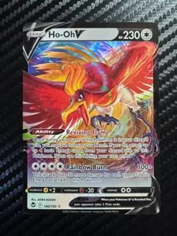 Ho-Oh V 140/195 Swsh12: Sword & Shield - Silver Tempest Holo Pokemon TCG NM *BTX - Image 1