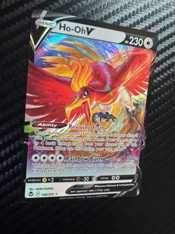 Ho-Oh V 140/195 Swsh12: Sword & Shield - Silver Tempest Holo Pokemon TCG NM *BTX - Image 2