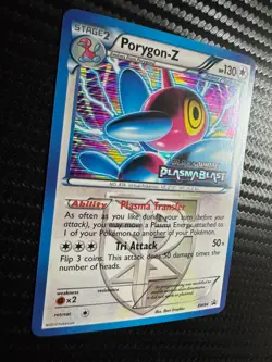Pokemon Porygon-Z (Team Plasma) Plasma Blast Prerelease Stamp BW84 B&W MP *BTX - Image 2