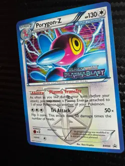 Pokemon Porygon-Z (Team Plasma) Plasma Blast Prerelease Stamp BW84 B&W MP *BTX - Image 3