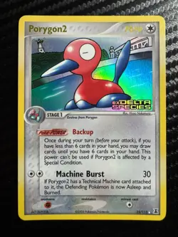 Pokemon Delta Species 25/113 Porygon2 Reverse Holo Stamped NM/LP *BTX - Image 1