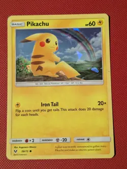 Pokemon - Pikachu - 28/73 Cracked Ice Holo - Shining Legends MP - Image 1