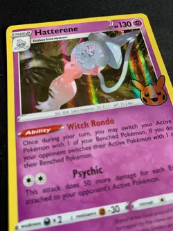 MINT/NM HOLO Hatterene RARE - HALLOWEEN TRICK OR TRADE - Pokemon TCG #073/198 - Image 1