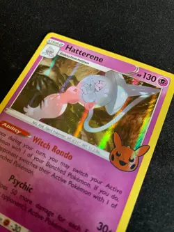MINT/NM HOLO Hatterene RARE - HALLOWEEN TRICK OR TRADE - Pokemon TCG #073/198 - Image 2