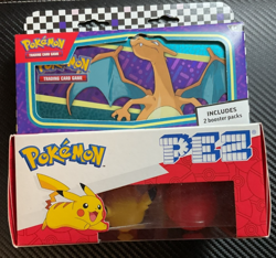LOT OF 2 Pokemon SEALED 2024 CHARIZARD Pencil Tin AND Pikachu & Pokeball Pez - Image 4