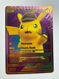 Pokemon Detective Pikachu RAINBOW DISPLAY Card MINT CONDITION - Image 1