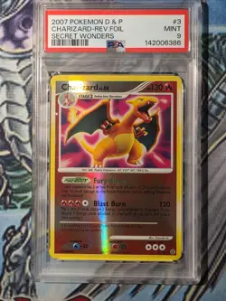 Charizard 3/132 Secret Wonders Reverse Holo Pokemon TCG PSA 9 low pop - Image 1