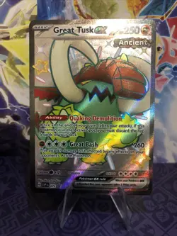 Pokemon Shiny Great Tusk EX Ancient Scarlet & Violet Promo 072 NM - Image 2