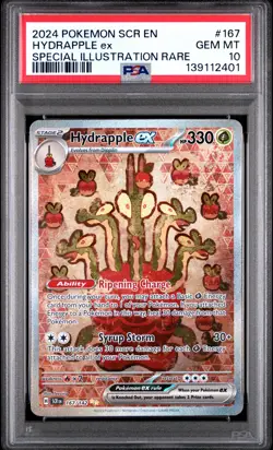 2024 POKEMON SCR EN-STELLAR CROWN SPECIAL ILLUSTRATION RARE HYDRAPPLE EX PSA 10 - Image 1