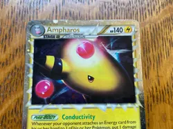 Pokemon TCG Ampharos Prime 105/123 HeartGold SoulSilver Holo Ultra Rare MP - Image 4