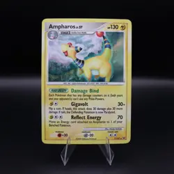 Ampharos 1/127 Platinum Holo 2009 English Pokemon TCG MP - Image 2