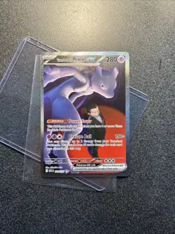 Pokemon TCG Team Rockets Mewtwo EX SIR 281/217 Near Mint English - Image 1
