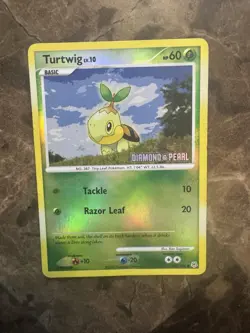 Pokemon Turtwig Diamond & Pearl Burger King Promo Reverse Holo 103/130 English … - Image 1