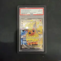 2016 POKEMON XY GENERATIONS RADIANT COLL #RC28 FULL ART/FLAREON EX PSA 8 - Image 1