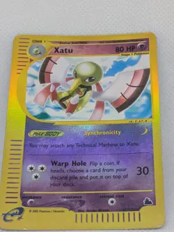 Xatu 35/144 Skyridge Reverse Holo Rare Pokemon TCG Nintendo vintage e-reader - Image 3