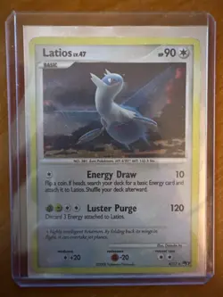 Pokemon TCG Latios LV. 47 4/17 - POP Series 7 Promo Holo Rare - Holo Swirl - Image 5