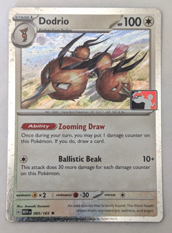 POKEMON ~ DODRIO ~ 085/165 ~ PLAY STAMPED PRIZE PACK SERIES HOLO ~ NM - Image 1
