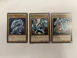Yu-Gi-Oh Blue-Eyes White Dragon LDK2-ENK01 1st Edition Lot x3 - Image 1