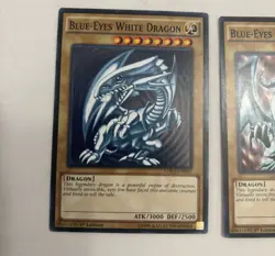 Yu-Gi-Oh Blue-Eyes White Dragon LDK2-ENK01 1st Edition Lot x3 - Image 2