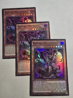 3x Bystial Magnamhut 1st Edition Ultra Rare CH01-EN011 Yu-Gi-Oh! - Image 1