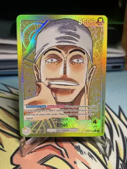 English One Piece TCG Awakening of the New Era Enel Alt Art Leader Op05-098 - Image 1