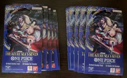 One Piece TCG: The Azure Sea's Seven Sleeved Booster OP-14 English - Lot of 10 - Image 1