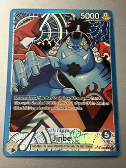 One Piece CCG TCG Jinbe OP14-040 Alt Art Leader English Nm/M - Image 1
