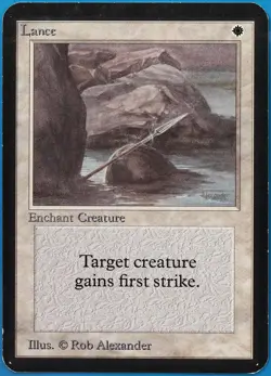 Lance Alpha PLD White Uncommon MAGIC THE GATHERING CARD (ID# 508793) ABUGames - Image 1