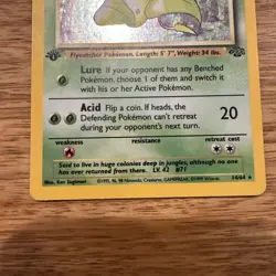Pokemon TCG Victreebel Jungle Holo Card 14/64 1st Edition Rare - Image 4