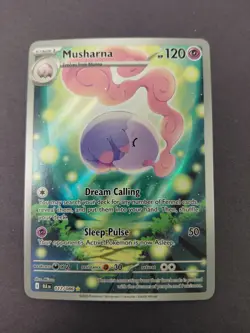 Pokemon Musharna 117/086 Sv: Black Bolt Holo Illustration Rare IR TCG Card - Image 1