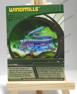 Bakugan Card - Windmills - Green Ability Card - BA626 - 44/48q - 2009 - Image 1