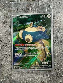 Pokemon TCG Cards Snorlax SVP051 Illustration Rare Black Star Promo Holo SEALED - Image 1